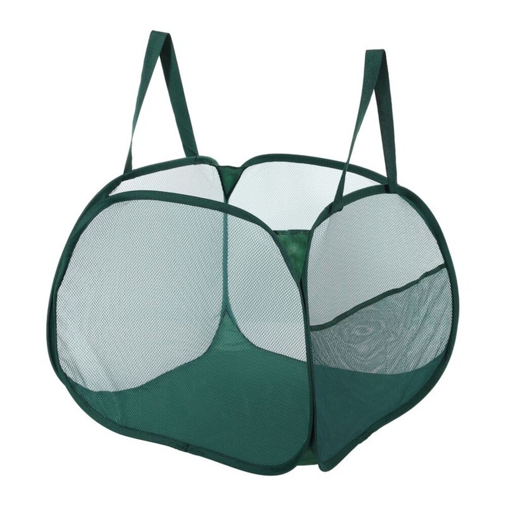 1 Pc 90L Folding Laundry Basket Portable Hamper Green